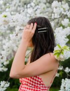 BrushArt Hair Pearl clips sponke za lase 4 kos