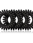 BrushArt Hair Rings elastike za lase Black 4 kos