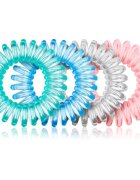BrushArt Hair Rings elastike za lase Clear Mix 4 kos