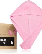 BrushArt Home Salon Hair towel brisača za lase Pink 1 kos