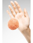 BrushArt Home Salon Konjac sponge nežna eksfoliacijska gobica za obraz Pink Clay 5 g
