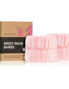 BrushArt Home Salon Wrist wash bands zapestnice proti brizganju vode pri umivanju obraza Pink 2 kos
