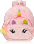 BrushArt KIDS Fluffy unicorn backpack Small otroški nahrbtnik Pink (20 x 23 cm) 1 kos