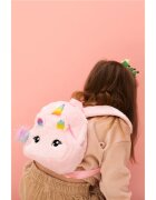 BrushArt KIDS Fluffy unicorn backpack Small otroški nahrbtnik Pink (20 x 23 cm) 1 kos