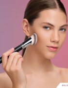 BrushArt Professional B11 Angled foundation brush čopič za make-up B11 1 kos