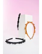 Brushworks Butterfly Clip Headbands obroč za lase 3 kos