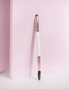 Brushworks Double Ended Brow Brush čopič za oblikovanje obrvi s krtačko 1 kos