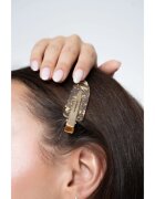 Brushworks Gold Flake No Crease Clips sponke za lase prosojne 6 kos