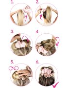 Brushworks Heatless Curling Scrunchie elastika za navijanje las 1 kos