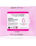 Brushworks Makeup Remover Wipes robčki za odstranjevanje ličil 25 kos