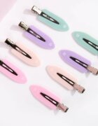 Brushworks No Crease Clips sponke za lase Pastel
