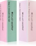 Brushworks Pastel Buffing Blocks štiristranski blok za poliranje nohtov
