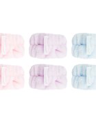 Brushworks Pastel Microfibre Wrist Wash Bands zapestnice proti brizganju vode pri umivanju obraza 6 kos