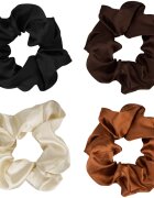Brushworks Satin Scrunchies Natural elastike za lase