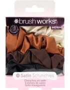 Brushworks Satin Scrunchies Natural elastike za lase