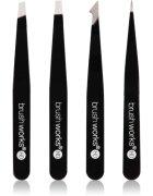 Brushworks The Complete set pincet za obrvi Black 4 kos