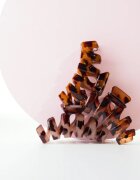 Brushworks Tortoiseshell Claw Clips sponke za lase 3 kos