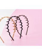 Brushworks Zig Zag Headbands obroč za lase 3 kos