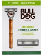 Bulldog Original Bamboo Razor brivnik + nadomestne britvice 9 ks
