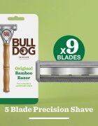 Bulldog Original Bamboo Razor brivnik + nadomestne britvice 9 ks