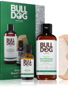 Bulldog Original Beard Care Kit darilni set za moške Peach Wood 104 cm