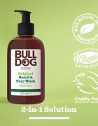 Bulldog Original Beard & Face Wash čistilni gel za moške 2v1 300 ml