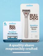 Bulldog Sensitive Ceramic Razor brivnik + nadomestne britvice 9 ks