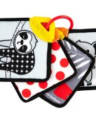 Canpol babies BabiesBoo Sensory Cards with Teether vrtljiva knjiga z grizljajočim delom 1 kos