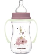 Canpol babies EasyStart Sleepy Koala 240 ml steklenička za dojenčke 3 m+ Pink 1 kos