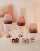 Canpol babies EasyStart Sleepy Koala 240 ml steklenička za dojenčke 3 m+ Pink 1 kos