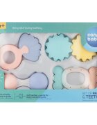 Canpol babies Pastels ropotuljica z grizljajočim delom darilni set 0m+