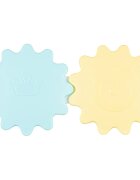Canpol babies Pastels ropotuljica z grizljajočim delom darilni set 0m+