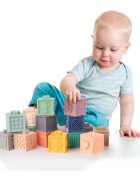 Canpol babies Small Toys mehke senzorične igralne kocke 6m+ 12 kos