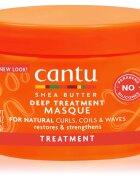 CANTU Shea Butter Deep Treatment Mask globinsko regeneracijska maska za valovite in kodraste lase 340 g