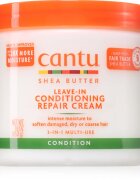 CANTU Shea Butter Leave-In Conditioning Cream balzam brez spiranja za poškodovane lase 453 g