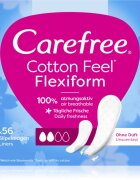 Carefree Cotton Flexiform dnevni vložki brez dodanih dišav 56 kos