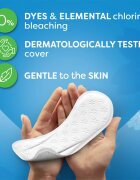 Carefree Cotton Flexiform dnevni vložki brez dodanih dišav 56 kos