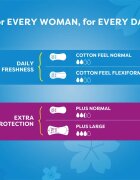 Carefree Cotton Flexiform dnevni vložki brez dodanih dišav 56 kos