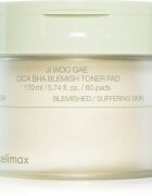 celimax Ji Woo Gae Cica BHA Blemish Toner Pad eksfoliacijske blazinice za občutljivo k aknam nagnjeno kožo 60 kos