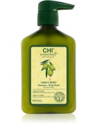 CHI Olive Naturals Hair & Body Shampoo šampon in gel za prhanje z oljčnim oljem 2v1 340 ml