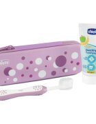 Chicco Always Smiling Set 6m+ set zobne nege z etuijem Lilac