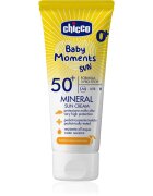 Chicco Baby Moments Sun Mineral krema za sončenje za otroke SPF 50+ 0 m+ 75 ml