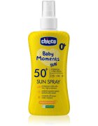Chicco Baby Moments Sun pršilo za sončenje za otroke SPF 50+ 0 m+ 150 ml