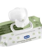 Chicco Biodegradable Baby Wipes otroški nežni vlažni robčki 60 kos