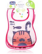 Chicco Easy Meal Bib 6m+ slinček Pink 2 kos