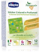 Chicco Natural Colored and Perfumed Stickers nalepke proti insektom 3 y+ 12 kos