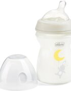 Chicco Natural Feeling Glass Neutral II steklenička za dojenčke 0m+ 1 kos