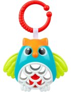 Chicco Owl Rattle kontrastna viseča igrača z ropotuljico 1 kos