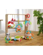 Chicco Owl Rattle kontrastna viseča igrača z ropotuljico 1 kos