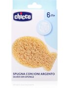 Chicco Silver Ion Sponge 6m+ otroška gobica za umivanje s srebrovimi ioni 1 kos